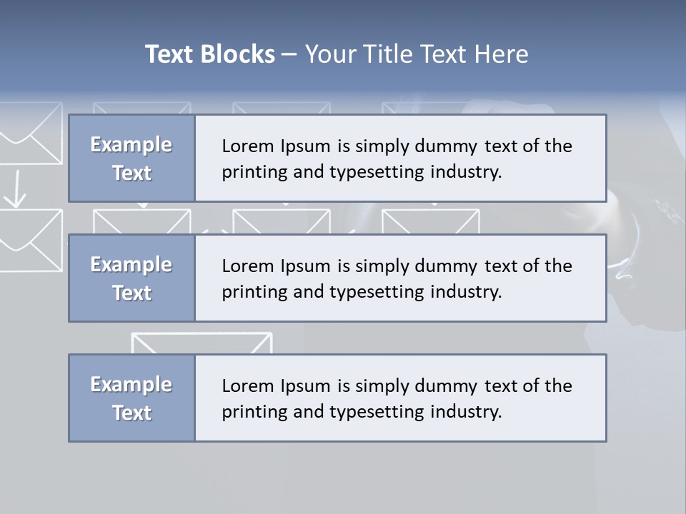 Draw Pen Inbox PowerPoint Template
