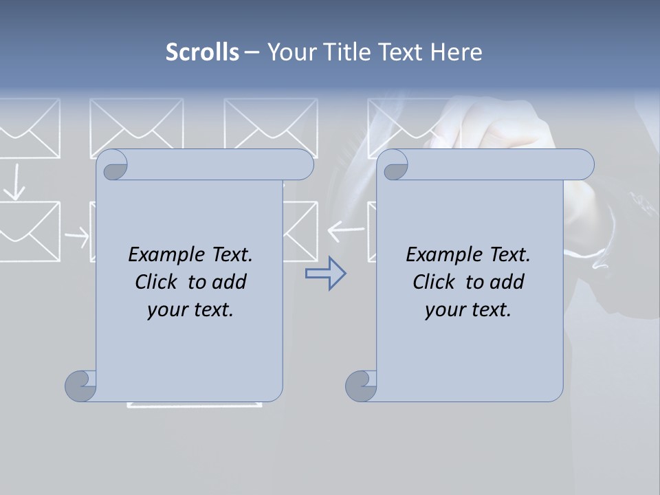 Draw Pen Inbox PowerPoint Template
