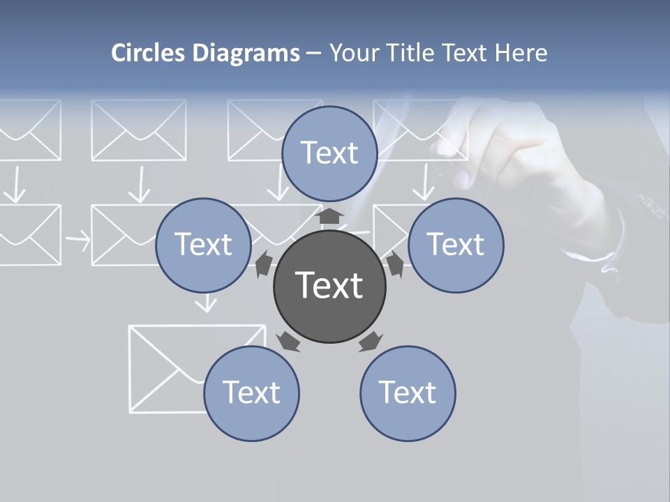 Draw Pen Inbox PowerPoint Template