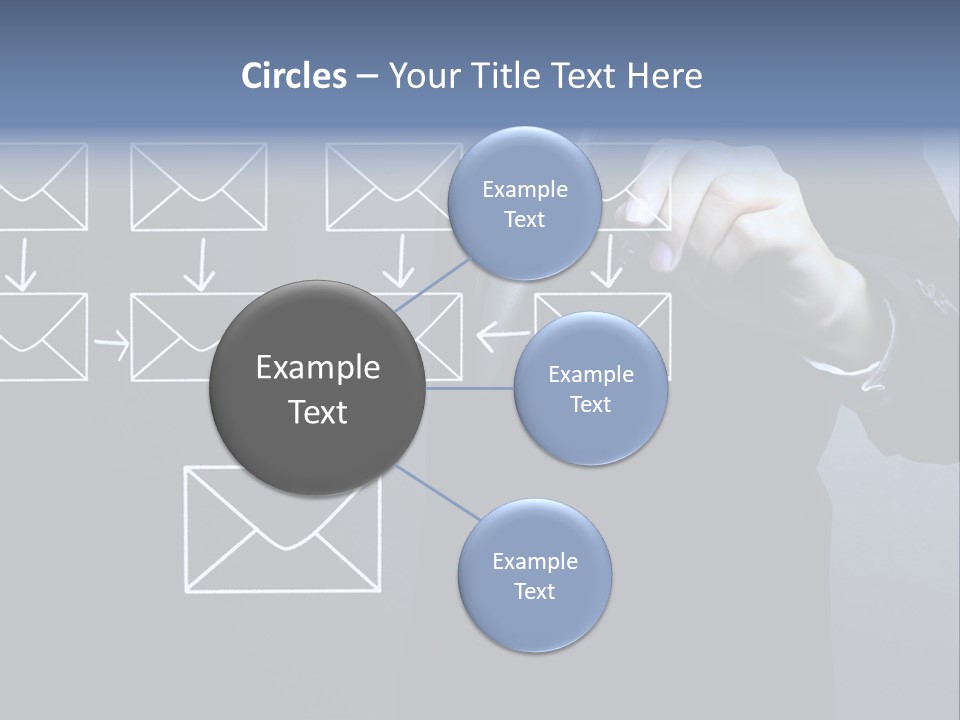 Draw Pen Inbox PowerPoint Template