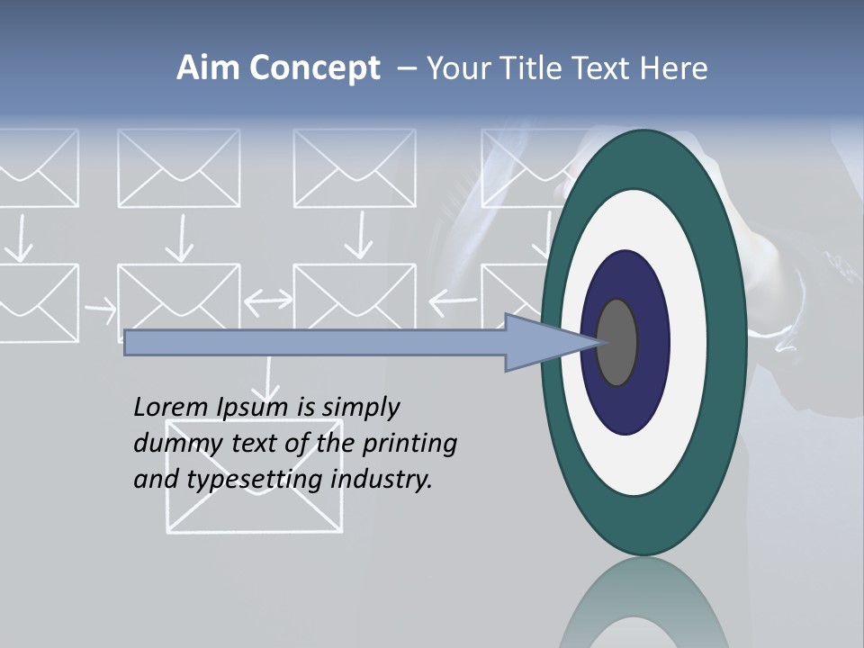 Draw Pen Inbox PowerPoint Template