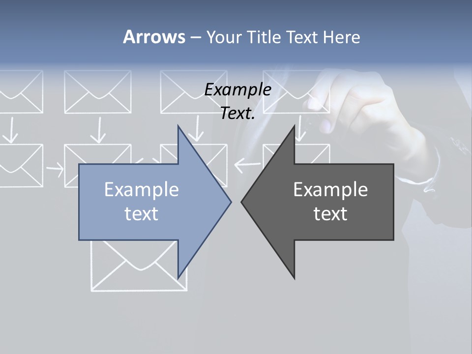 Draw Pen Inbox PowerPoint Template