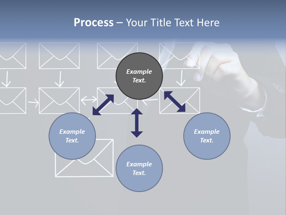 Draw Pen Inbox PowerPoint Template