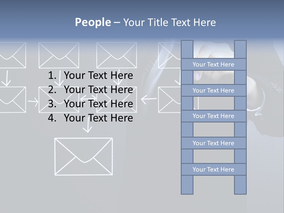 Draw Pen Inbox PowerPoint Template