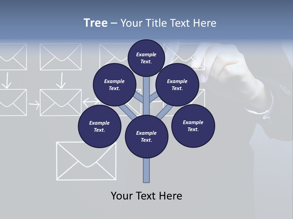 Draw Pen Inbox PowerPoint Template