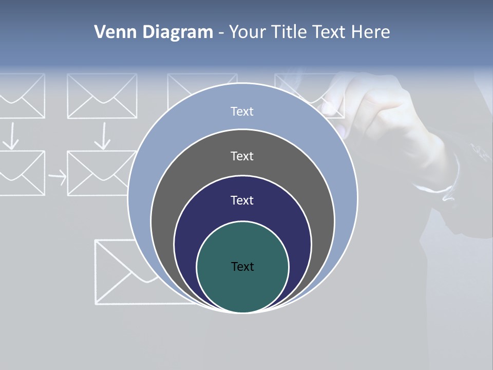 Draw Pen Inbox PowerPoint Template
