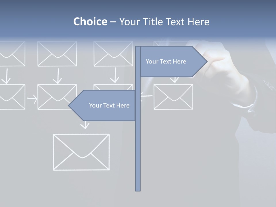 Draw Pen Inbox PowerPoint Template