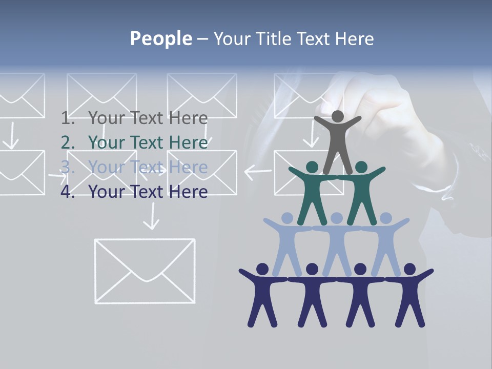 Draw Pen Inbox PowerPoint Template