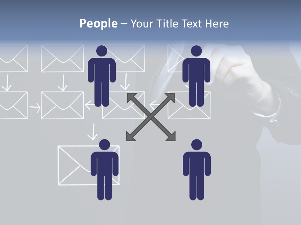 Draw Pen Inbox PowerPoint Template