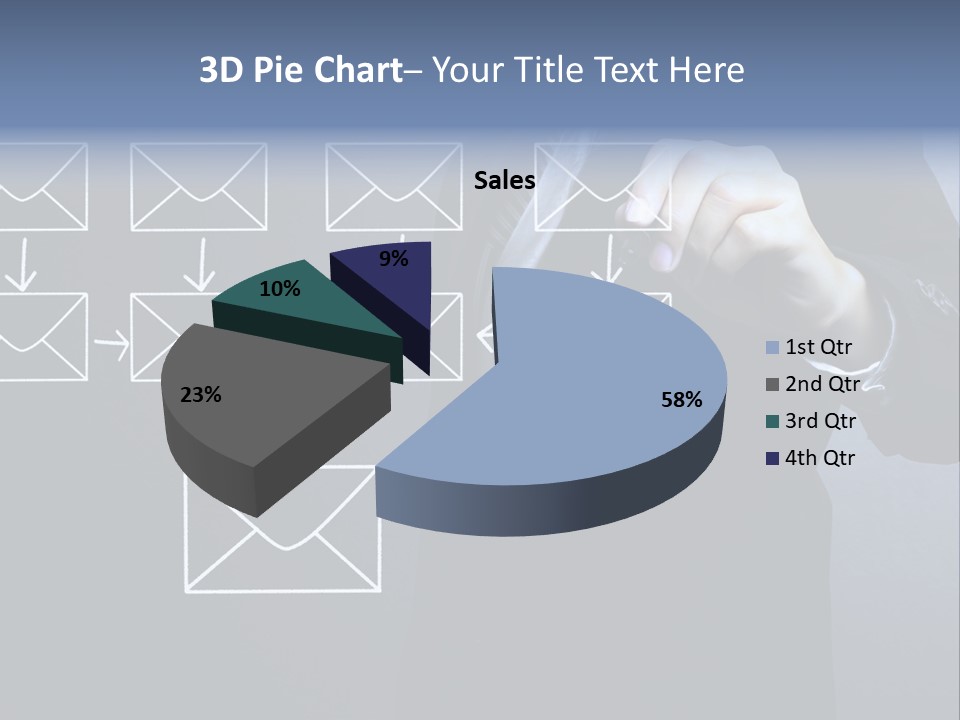 Draw Pen Inbox PowerPoint Template