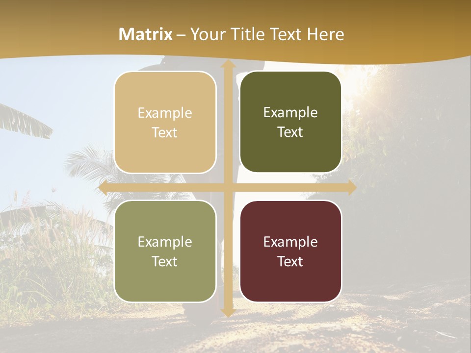 Aim Off Road Trek PowerPoint Template