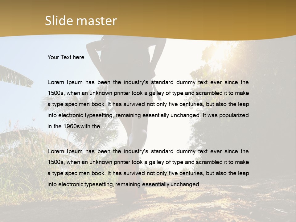Aim Off Road Trek PowerPoint Template