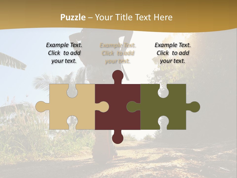 Aim Off Road Trek PowerPoint Template