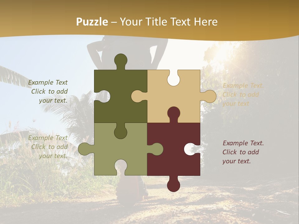 Aim Off Road Trek PowerPoint Template