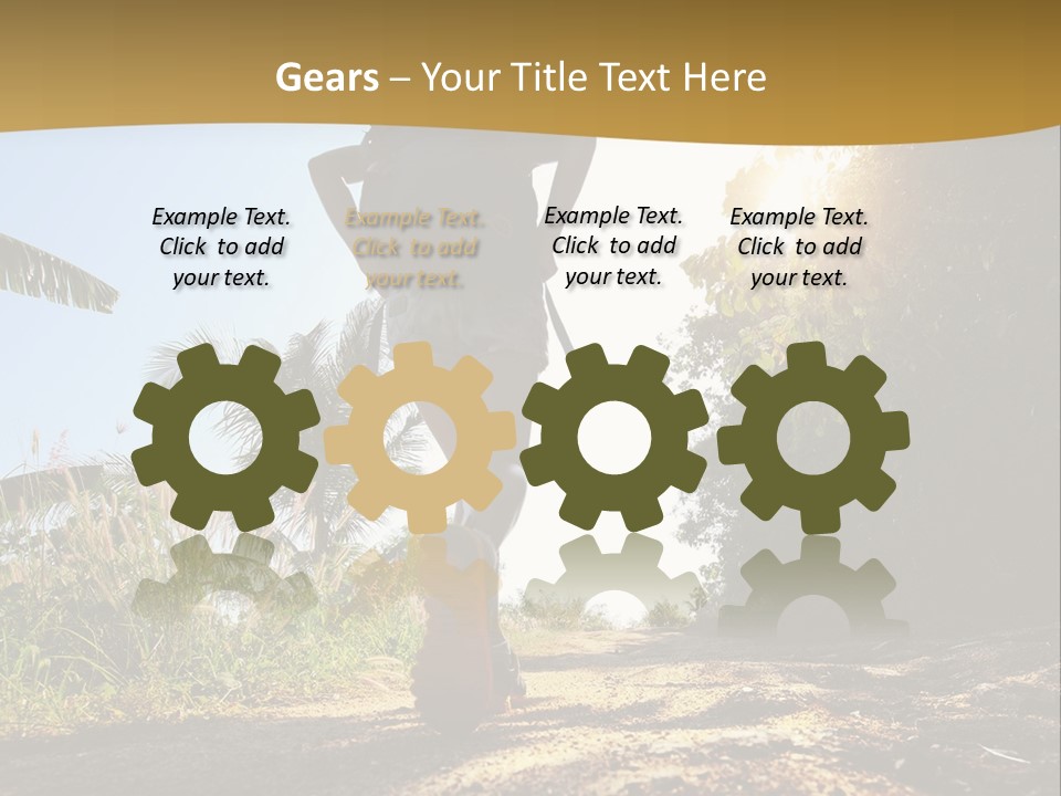 Aim Off Road Trek PowerPoint Template