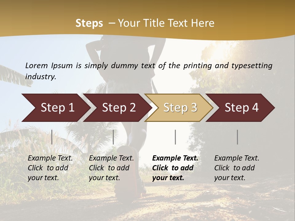 Aim Off Road Trek PowerPoint Template