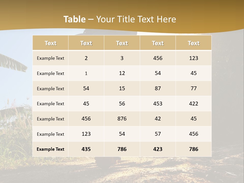 Aim Off Road Trek PowerPoint Template