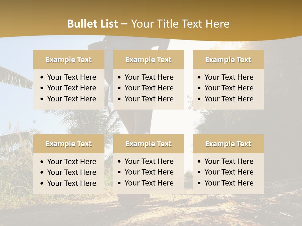 Aim Off Road Trek PowerPoint Template