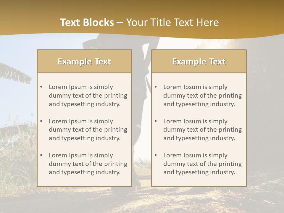 Aim Off Road Trek PowerPoint Template