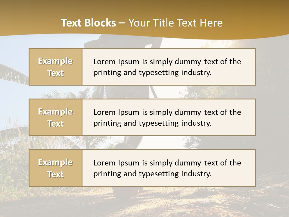 Aim Off Road Trek PowerPoint Template
