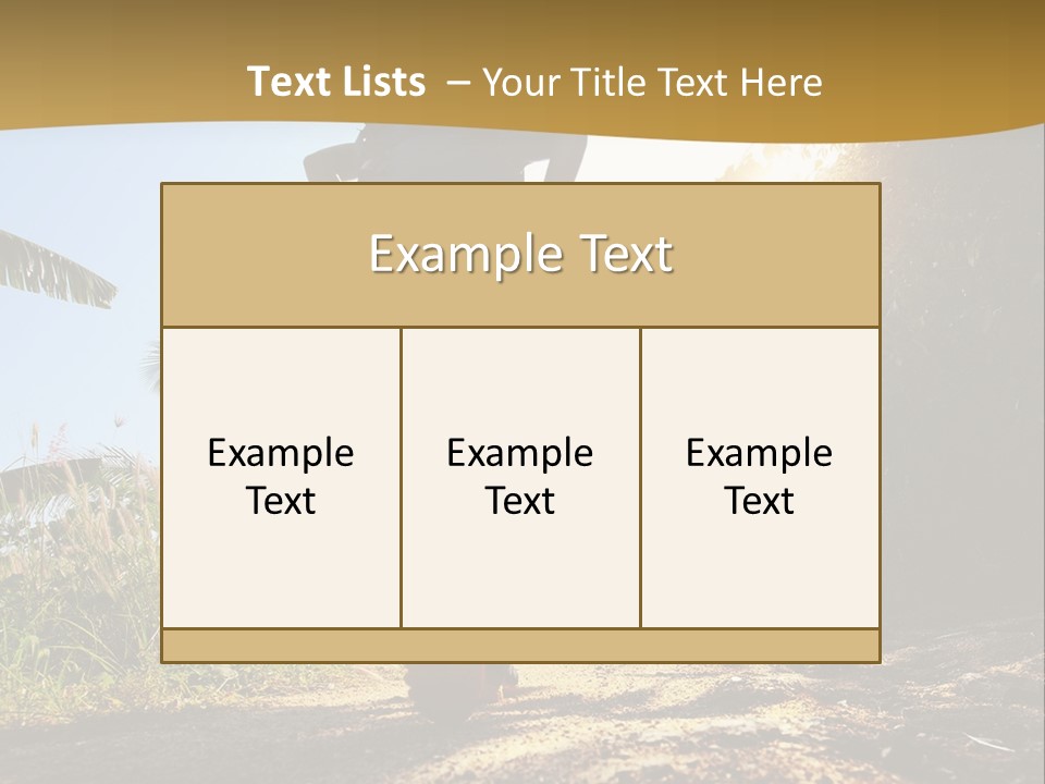 Aim Off Road Trek PowerPoint Template