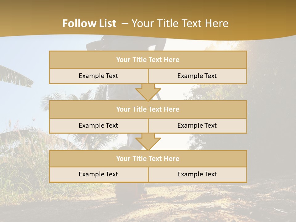 Aim Off Road Trek PowerPoint Template