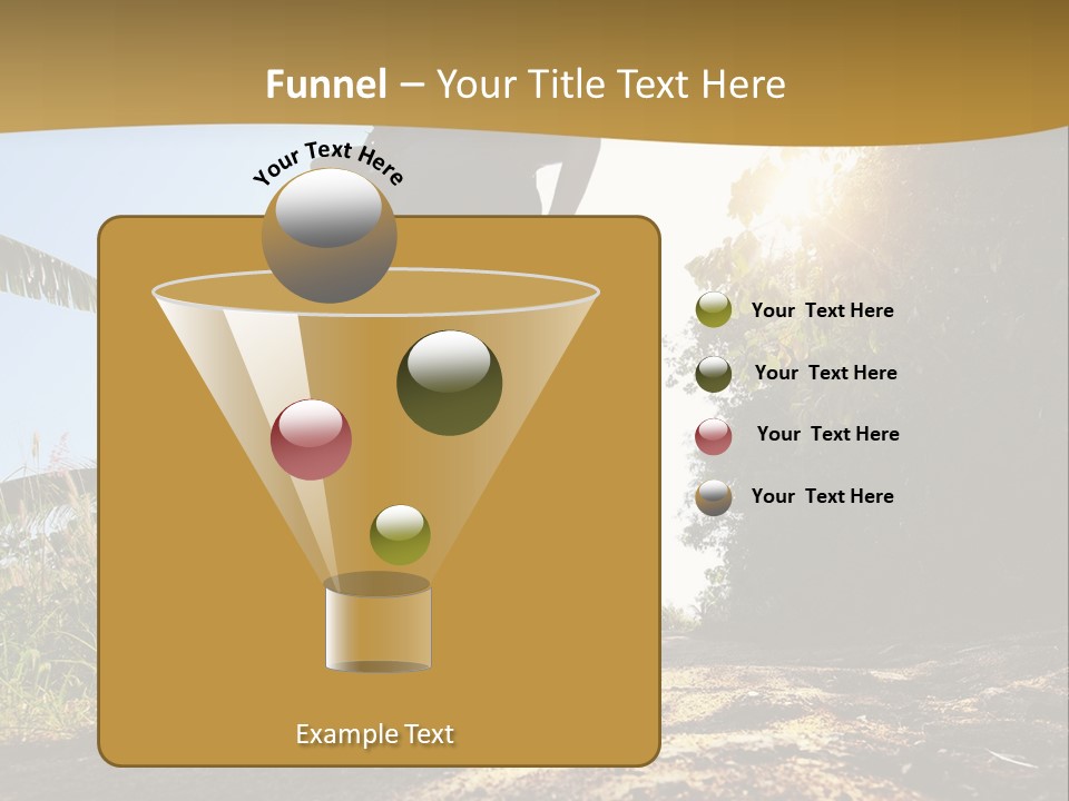 Aim Off Road Trek PowerPoint Template