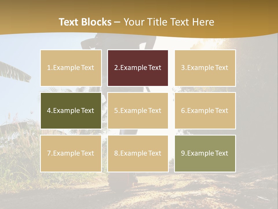 Aim Off Road Trek PowerPoint Template