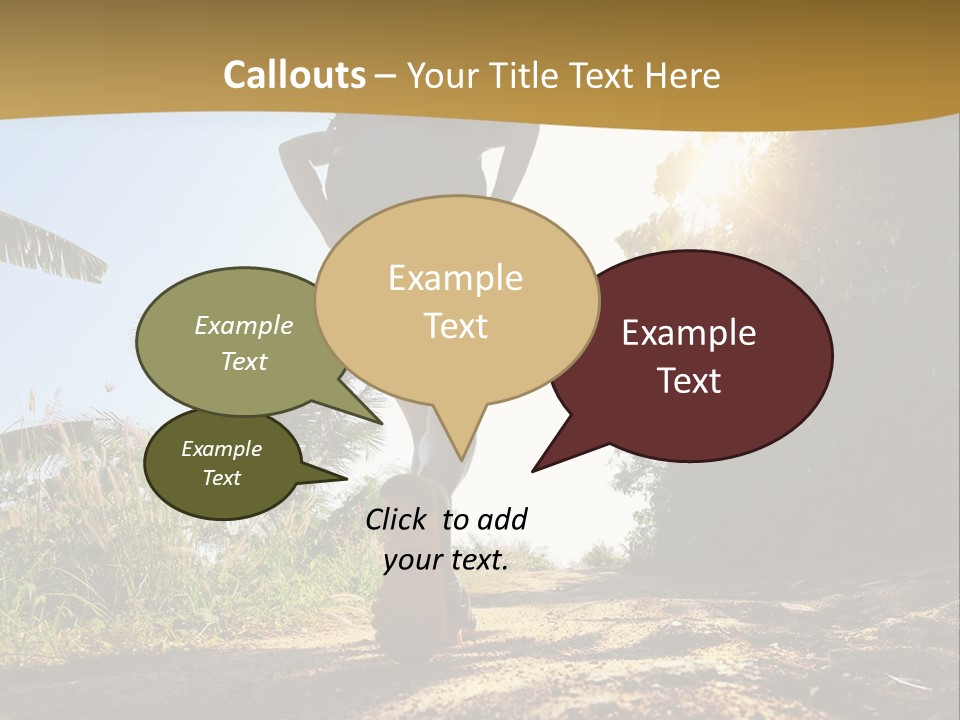 Aim Off Road Trek PowerPoint Template