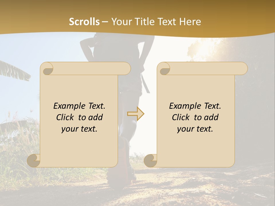 Aim Off Road Trek PowerPoint Template