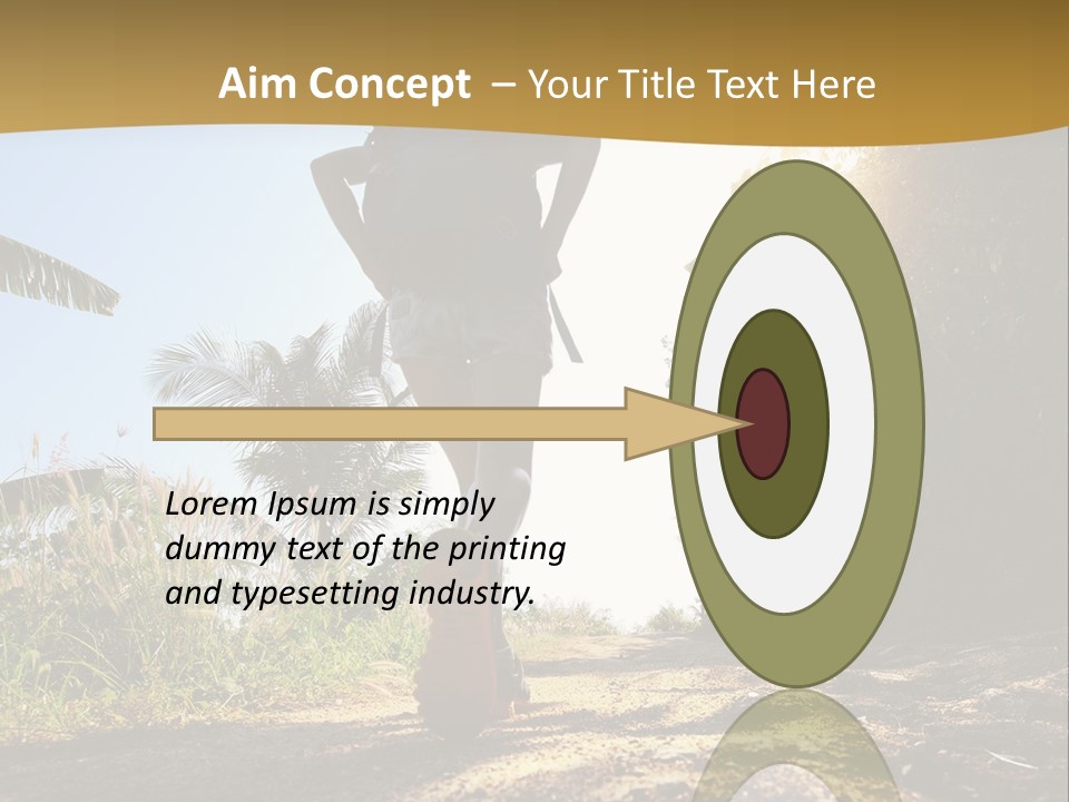 Aim Off Road Trek PowerPoint Template