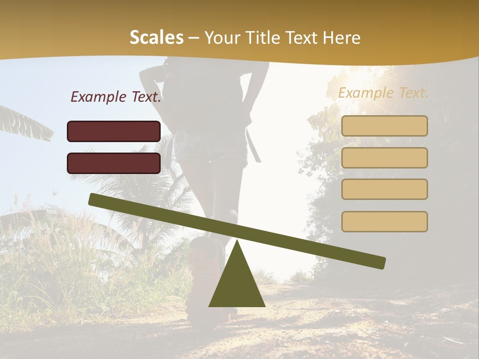 Aim Off Road Trek PowerPoint Template