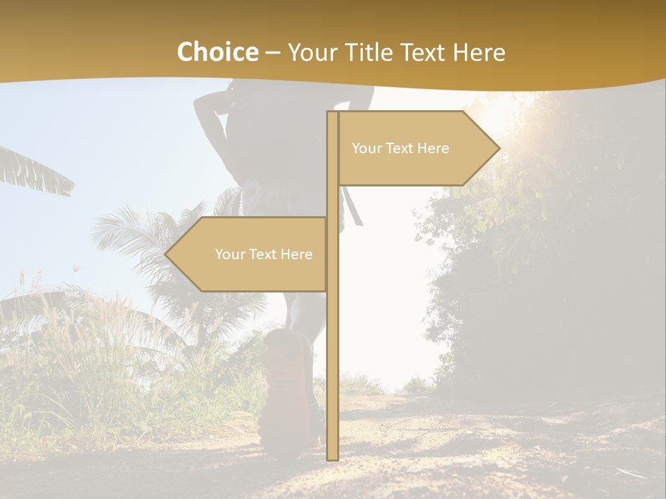 Aim Off Road Trek PowerPoint Template