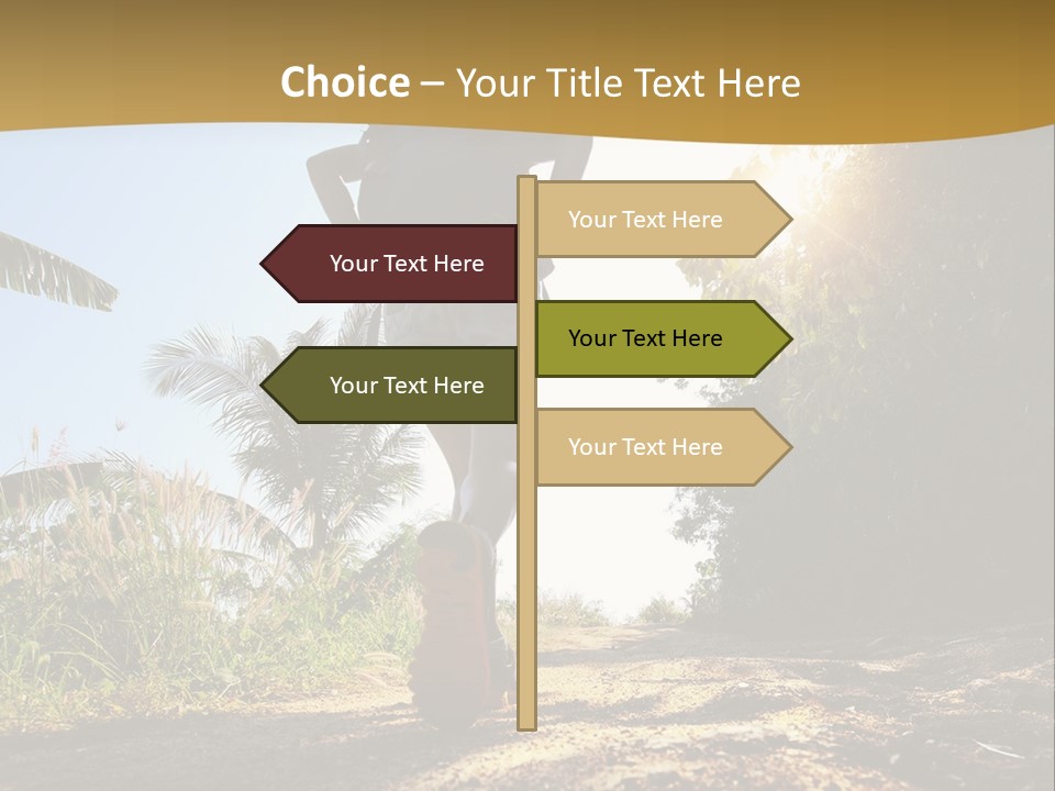 Aim Off Road Trek PowerPoint Template