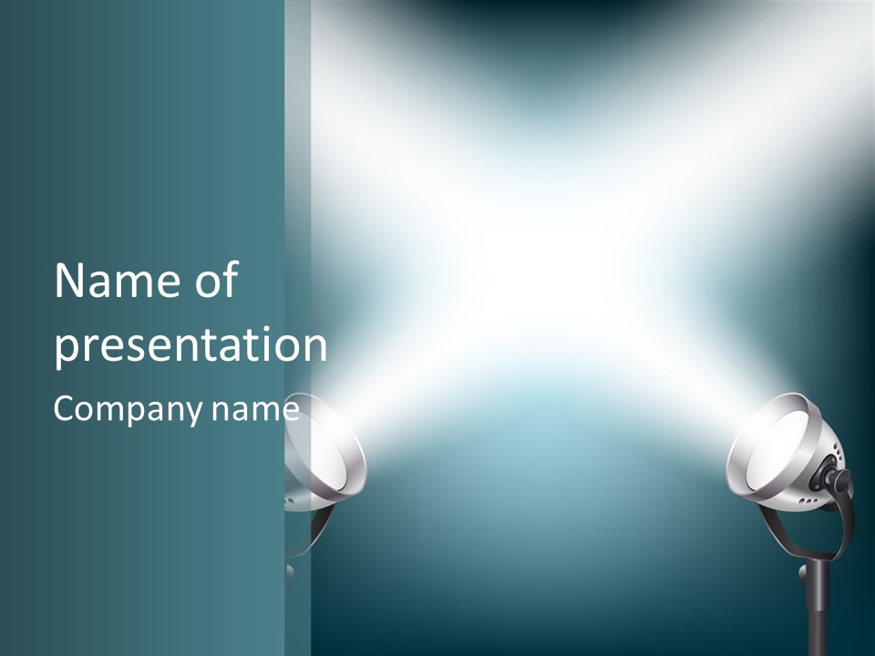 Spot Glow Celebration PowerPoint Template