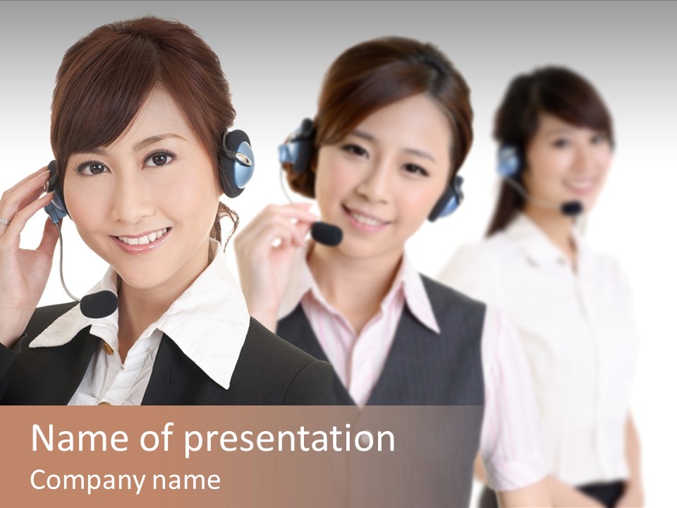 Office Assistant Businesswoman PowerPoint Template