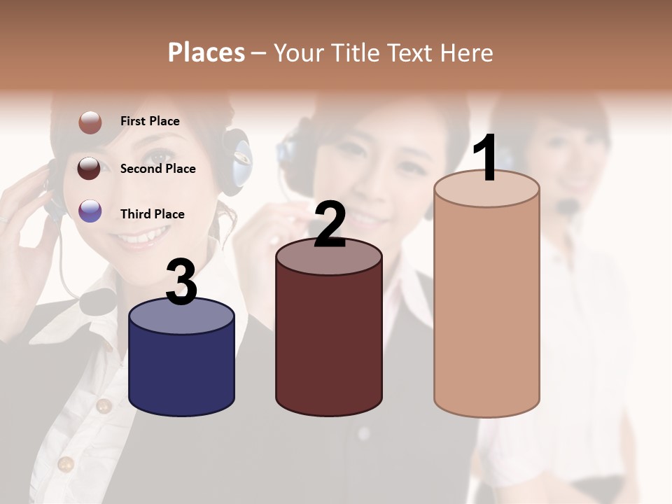 Office Assistant Businesswoman PowerPoint Template