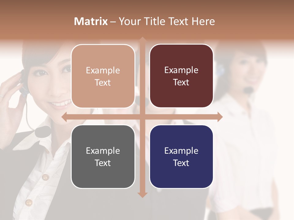 Office Assistant Businesswoman PowerPoint Template