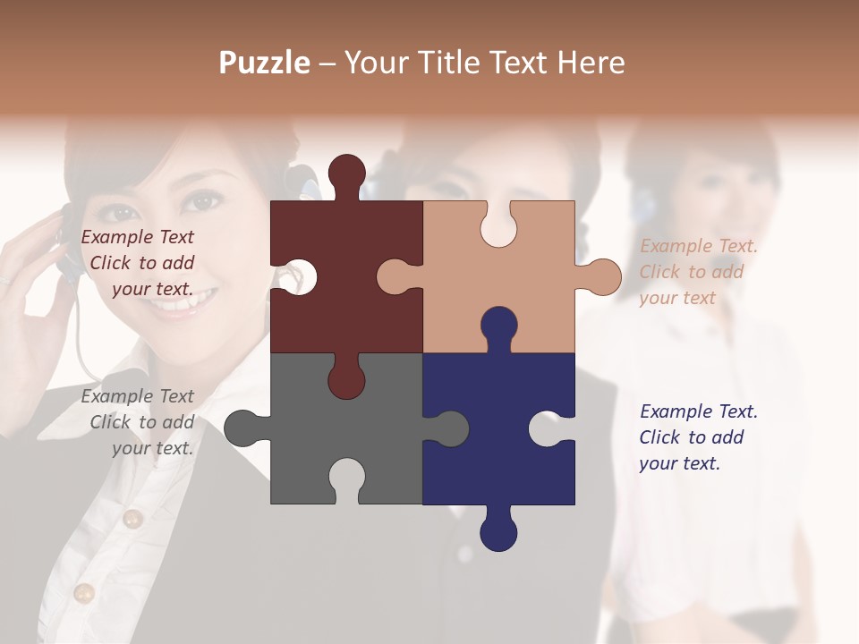 Office Assistant Businesswoman PowerPoint Template