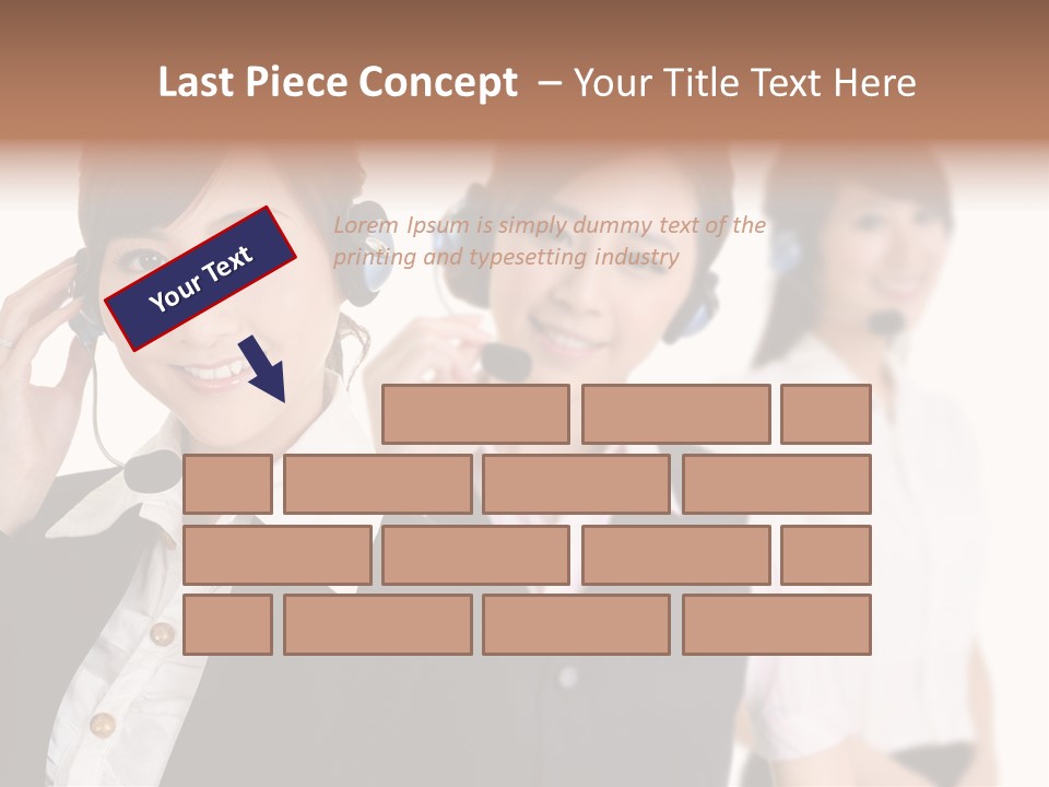Office Assistant Businesswoman PowerPoint Template