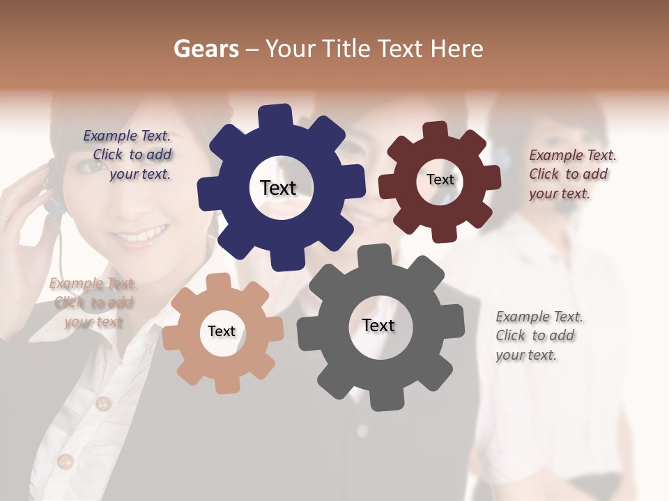 Office Assistant Businesswoman PowerPoint Template