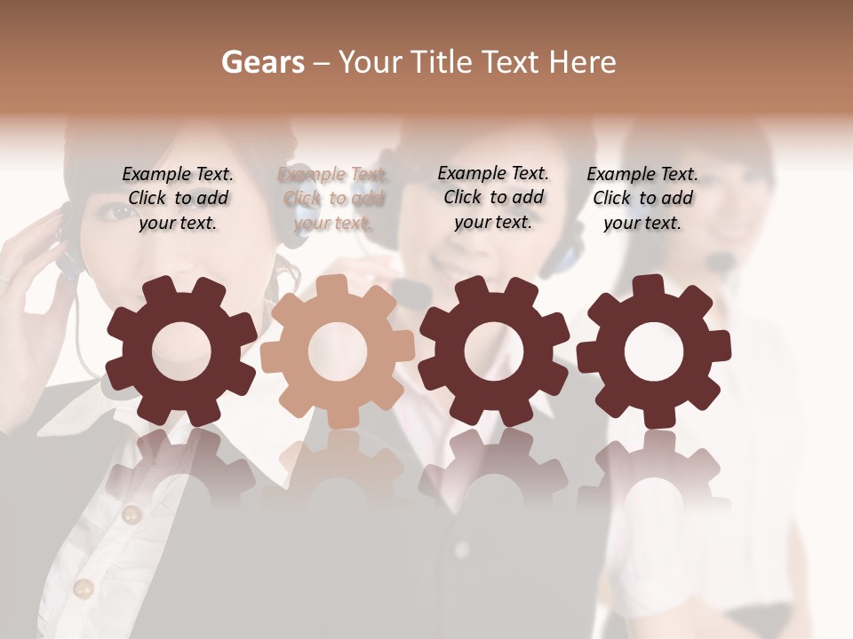 Office Assistant Businesswoman PowerPoint Template