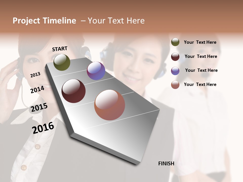 Office Assistant Businesswoman PowerPoint Template