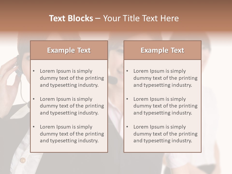 Office Assistant Businesswoman PowerPoint Template