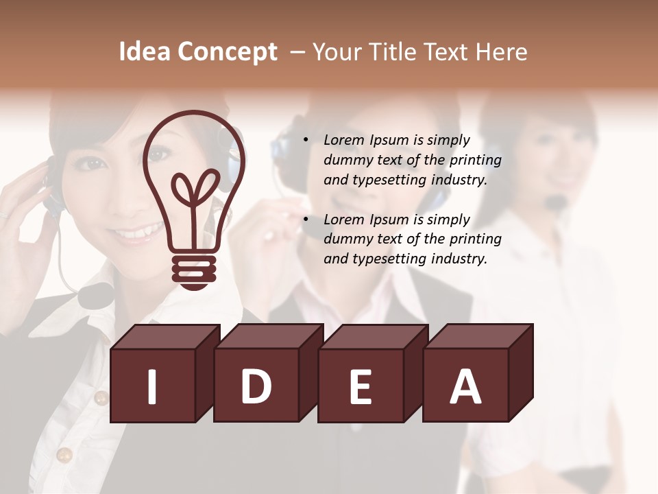 Office Assistant Businesswoman PowerPoint Template