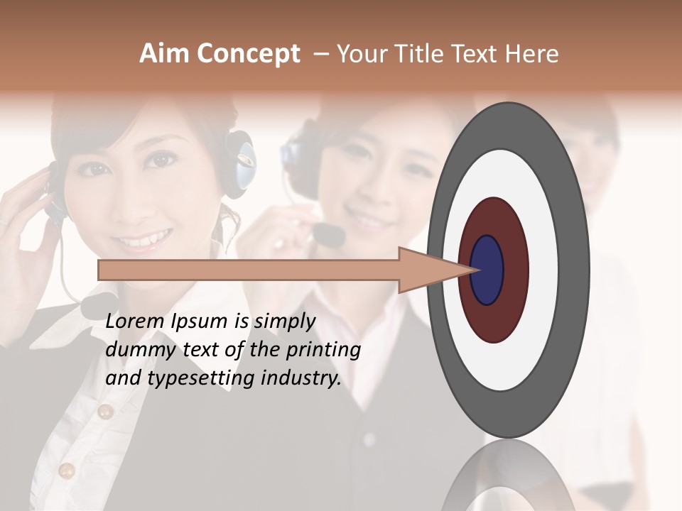 Office Assistant Businesswoman PowerPoint Template