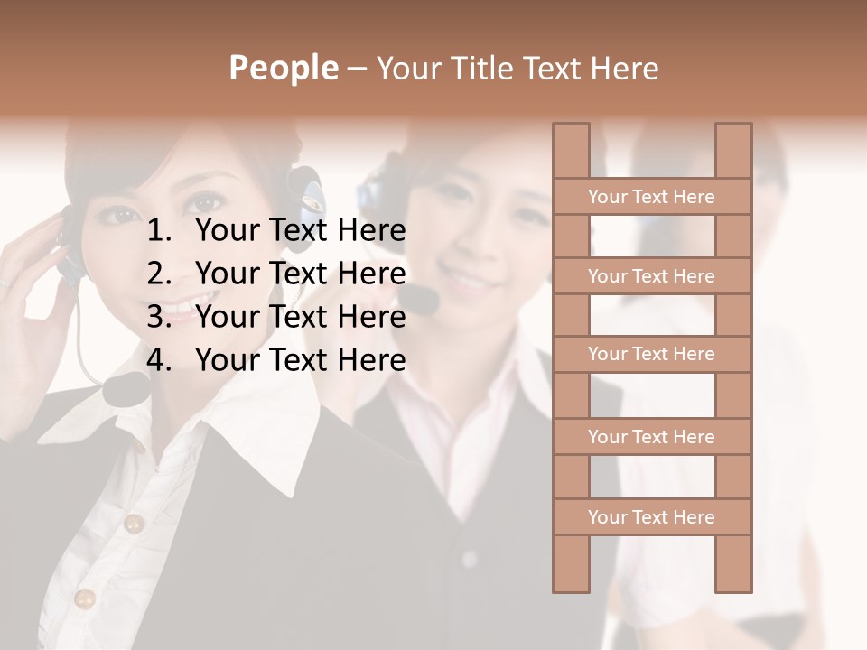 Office Assistant Businesswoman PowerPoint Template