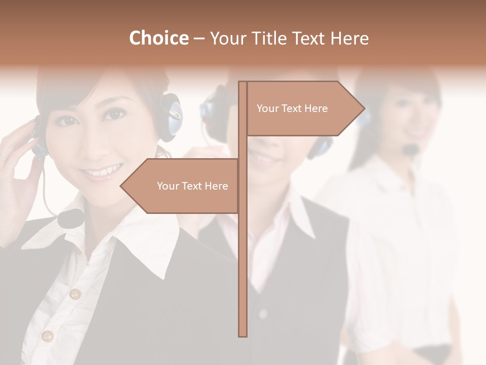 Office Assistant Businesswoman PowerPoint Template