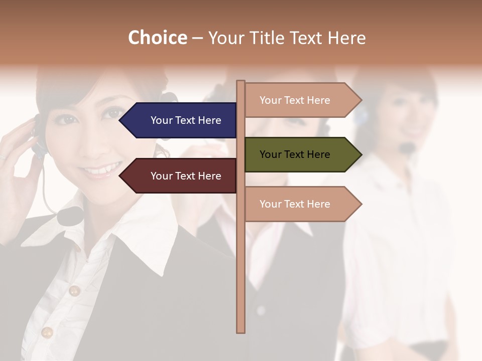 Office Assistant Businesswoman PowerPoint Template