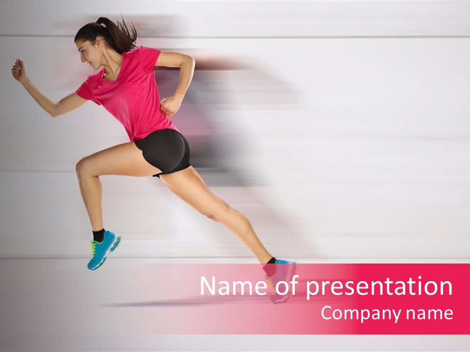 Runner Ambition Start PowerPoint Template